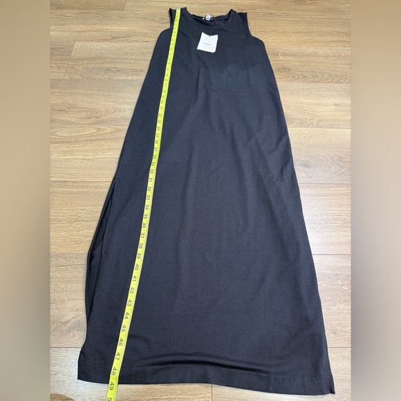 NWT Cuyana Drape-Back Midi Dress Black Pima Cotton Size Medium - Picture 15 of 15